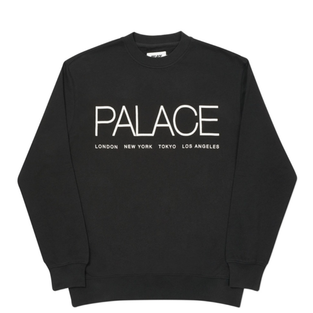 Palace Skateboards Globaller World Tour Terry Cotton Crewneck Sweatshirt - Picture 1 of 11